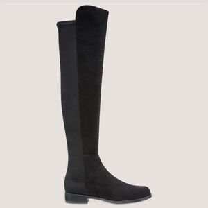 Stuart Weitzman Black Suede 5050 Boots